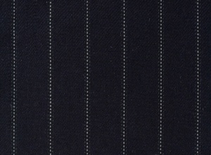 White on Navy Pinstripe by Dugdale 